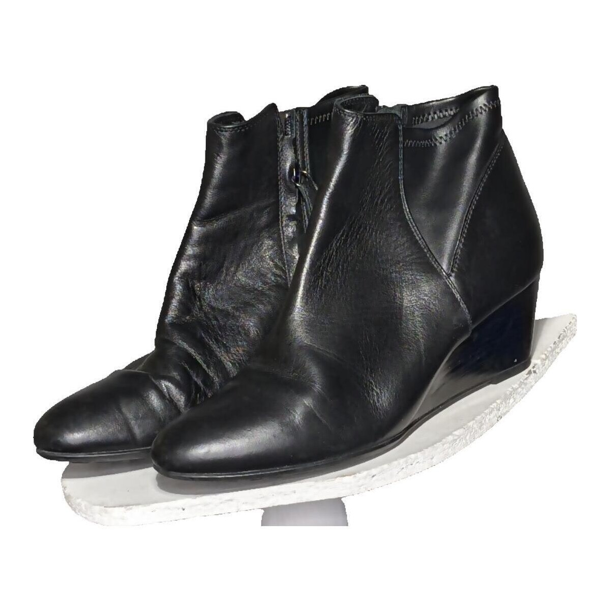 Chaussures Femme Bottes Geox paire de bottes  39 Noir Noir