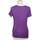 Vêtements Femme Bershka Svart t-shirt med graffititryck 34 - T0 - XS Violet