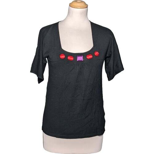 Vêtements Femme T-shirts Daicock & Polos 1.2.3 top manches courtes  34 - T0 - XS Noir Noir