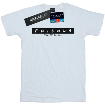 Vêtements Fille T-shirts manches longues Friends Logo Block Blanc