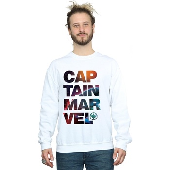 Vêtements Homme Sweats Marvel Captain  Space Text Blanc