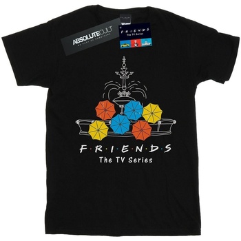 Vêtements Fille T-shirts manches longues Friends Fountain And Umbrellas Noir