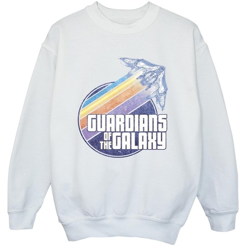 Vêtements Garçon Sweats Guardians Of The Galaxy Badge Rocket Blanc