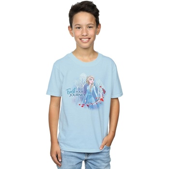 Vêtements Garçon T-shirts manches courtes Disney Frozen 2 Trust Your Journey Bleu