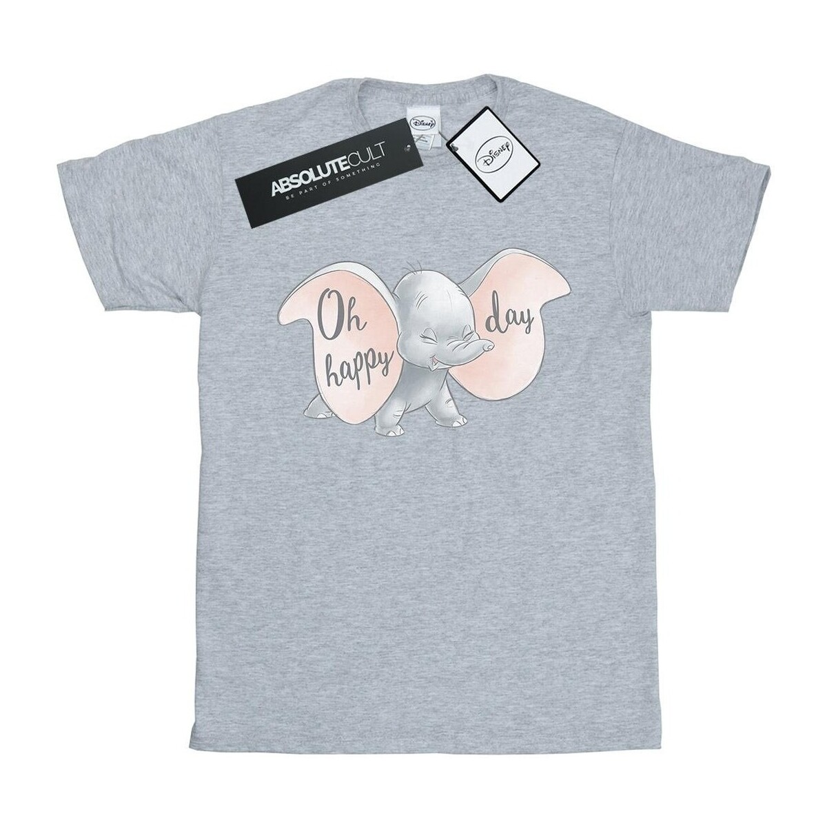 Vêtements Homme T-shirts manches longues Disney Dumbo Happy Day Gris