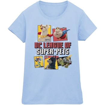 Vêtements Femme T-shirts manches longues Dc Comics DC League Of Super-Pets Profile Bleu