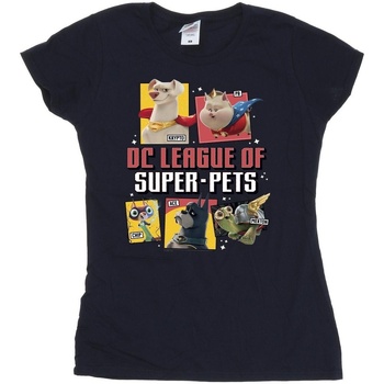 Vêtements Femme T-shirts manches longues Dc Comics DC League Of Super-Pets Profile Bleu