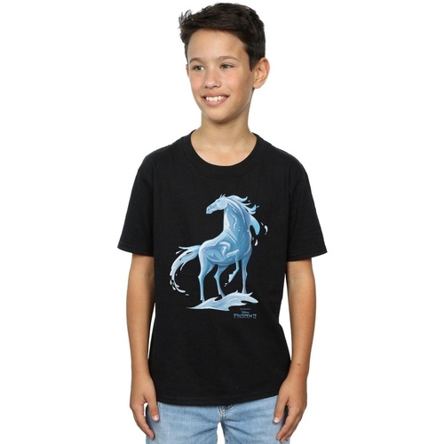 Vêtements Garçon T-shirts manches courtes Disney Frozen 2 Nokk The Water Spirit Noir