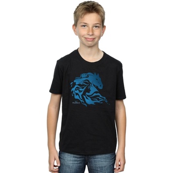 Vêtements Garçon T-shirts manches courtes Disney Frozen 2 Nokk Silhouette Noir