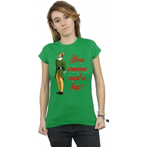 Vêtements Femme T-shirts manches longues Elf Hug Buddy Vert