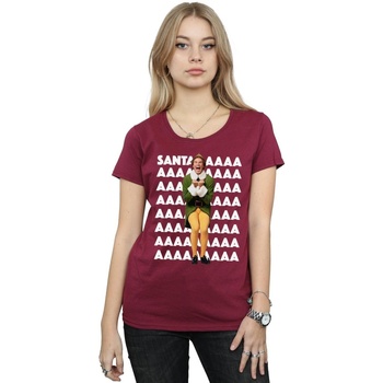 Vêtements Femme T-shirts manches longues Elf Buddy Santa Scream Multicolore