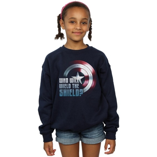Vêtements Fille Sweats Marvel The Falcon And The Winter Soldier Wield The Shield Bleu