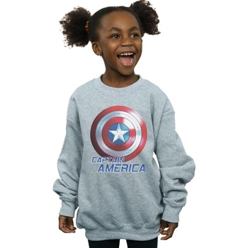 Vêtements Fille Sweats Marvel The Falcon And The Winter Soldier Captain America Shield Gris