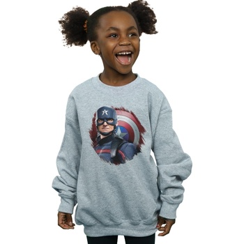 Vêtements Fille Sweats Marvel The Falcon And The Winter Soldier Captain America Stare Gris