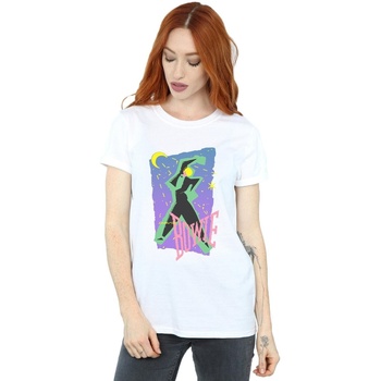 Vêtements Femme T-shirts manches longues David Bowie Moonlight Dance Blanc