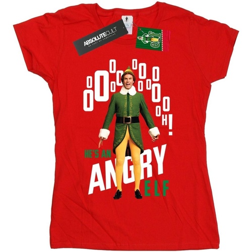 Vêtements Femme T-shirts manches longues Elf Angry Rouge