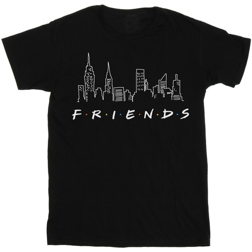Vêtements Fille T-shirts manches longues Friends Skyline Logo Noir