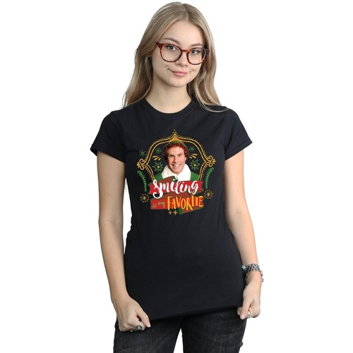 Vêtements Femme T-shirts manches longues Elf Buddy Smiling Noir