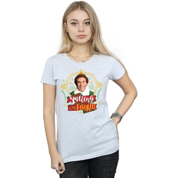 Vêtements Femme T-shirts manches longues Elf Buddy Smiling Gris