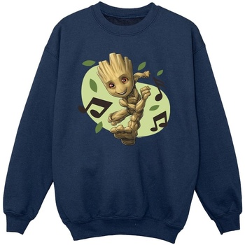 Vêtements Fille Sweats Marvel Guardians Of The Galaxy Groot Musical Notes Bleu