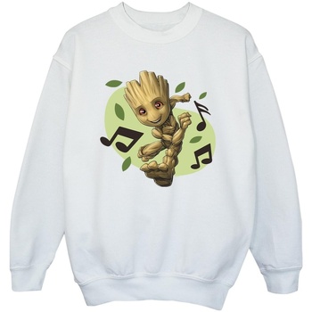 Vêtements Fille Sweats Marvel Guardians Of The Galaxy Groot Musical Notes Blanc