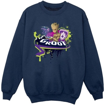 Vêtements Fille Sweats Marvel Guardians Of The Galaxy Groot Gaming Holo Bleu