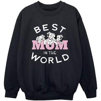Vêtements Garçon Sweats Disney 101 Dalmatians Best Mum In The World Noir