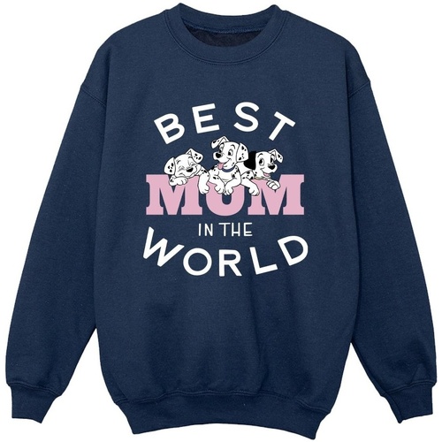 Vêtements Garçon Sweats Disney 101 Dalmatians Best Mum In The World Bleu