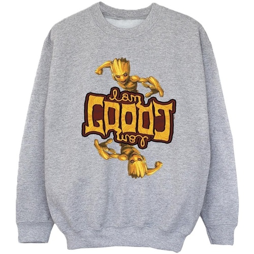 Vêtements Fille Sweats Marvel Guardians Of The Galaxy Groot Inverted Grain Gris