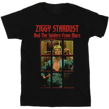 Vêtements Femme T-shirts manches longues David Bowie Ziggy Stardust Spider Noir