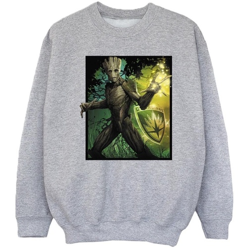 Vêtements Fille Sweats Marvel Guardians Of The Galaxy Groot Forest Energy Gris