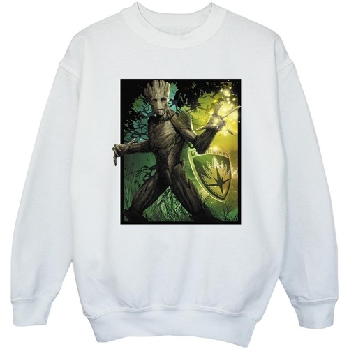 Vêtements Fille Sweats Marvel Guardians Of The Galaxy Groot Forest Energy Blanc