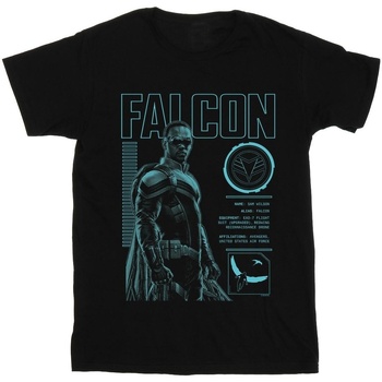 Vêtements Garçon T-shirts manches courtes Marvel The Falcon And The Winter Soldier Falcon Bio Noir