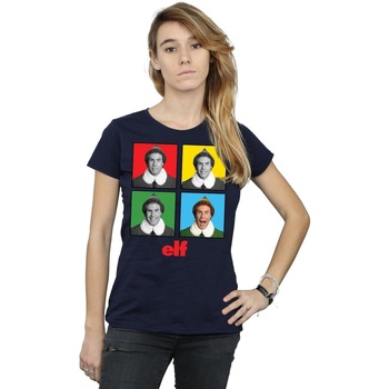 Vêtements Femme T-shirts manches longues Elf Four Faces Bleu
