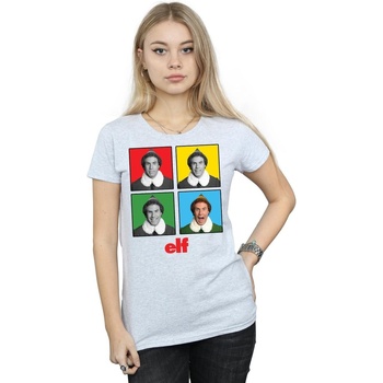 Vêtements Femme T-shirts manches longues Elf Four Faces Gris
