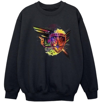 Vêtements Fille Sweats Marvel Guardians Of The Galaxy Abstract Shield Chest Noir