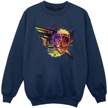 Vêtements Fille Sweats Marvel Guardians Of The Galaxy Abstract Shield Chest Bleu