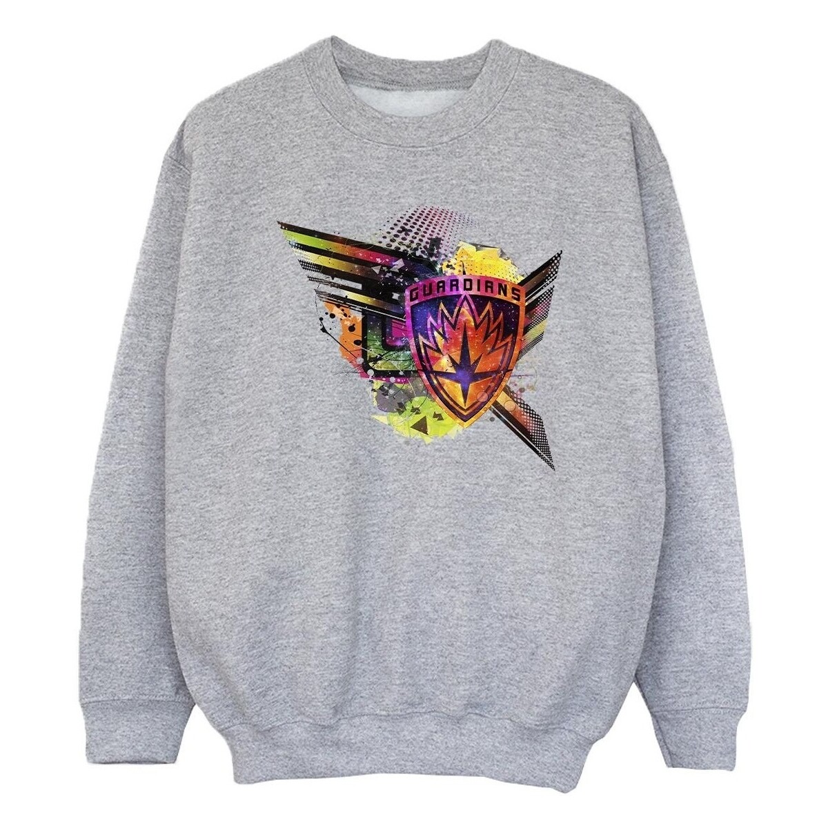 Vêtements Fille Sweats Marvel Guardians Of The Galaxy Abstract Shield Chest Gris