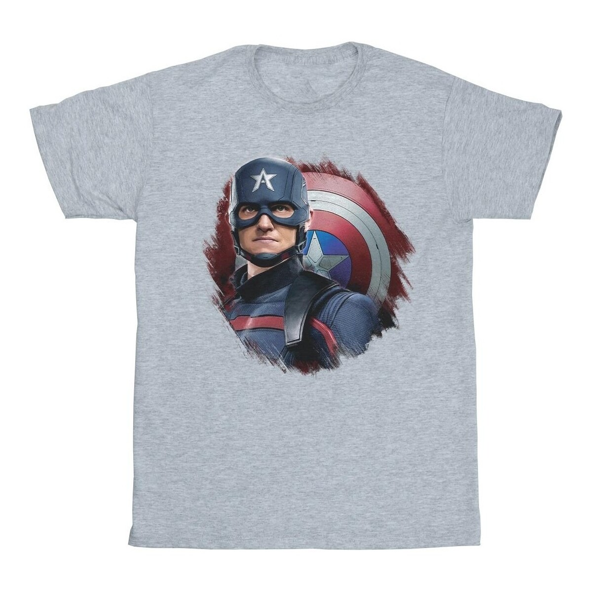 Vêtements Garçon T-shirts manches courtes Marvel The Falcon And The Winter Soldier Captain America Stare Gris