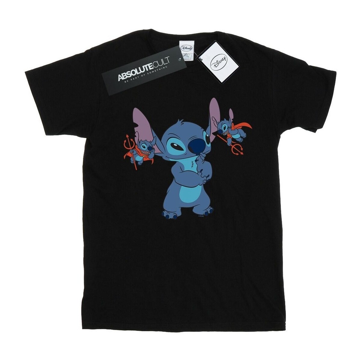 Vêtements Homme T-shirts manches longues Disney Lilo And Stitch Little Devils Noir