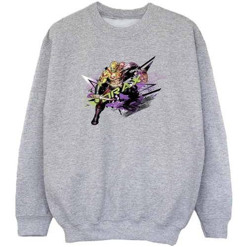Vêtements Fille Sweats Marvel Guardians Of The Galaxy Abstract Drax Gris