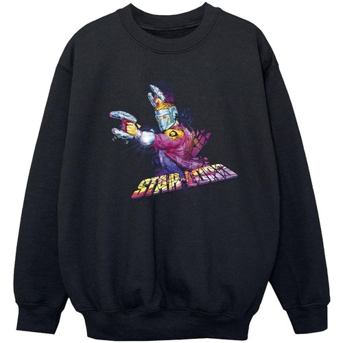 Vêtements Fille Sweats Marvel Captain Space Text Abstract Star Lord Noir