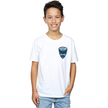 Vêtements Garçon T-shirts manches courtes Dc Comics Arrow Starling Metro Badge Blanc