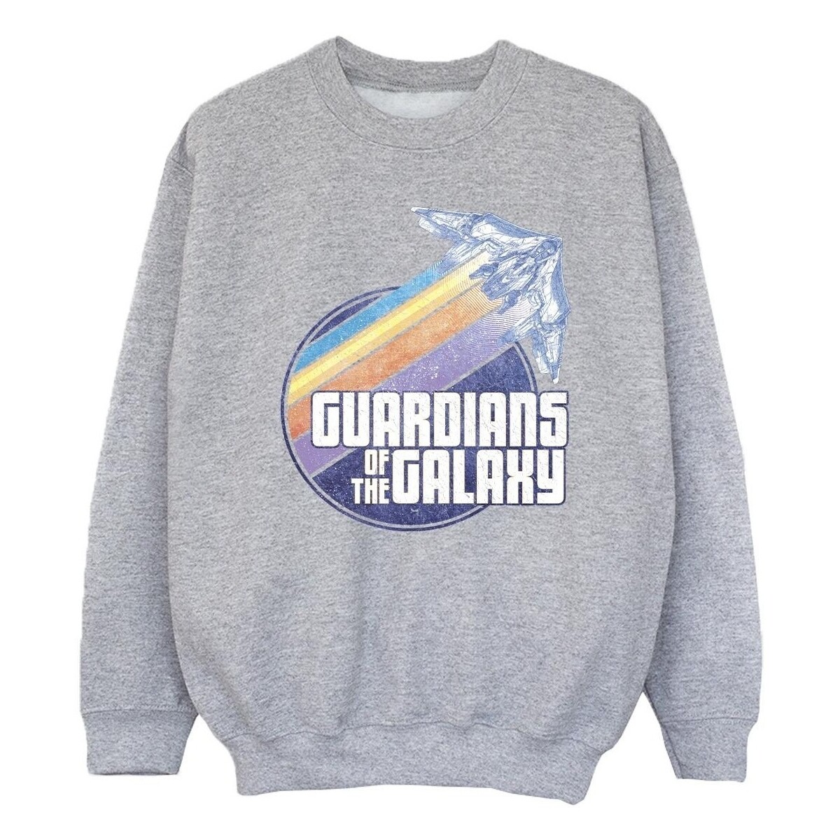 Vêtements Fille Sweats Guardians Of The Galaxy Badge Rocket Gris