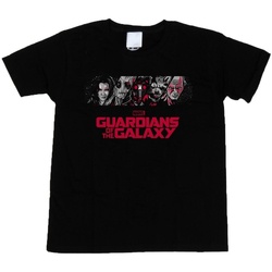 Vêtements Garçon T-shirts manches courtes Marvel Guardians Of The Galaxy Team Logo Noir