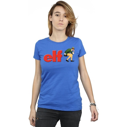 Vêtements Femme T-shirts manches longues Elf Crouching Logo Bleu
