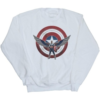 Vêtements Femme Sweats Marvel Falcon And The Winter Soldier Captain America Shield Pose Blanc