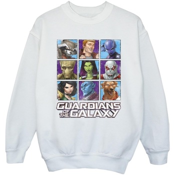 Vêtements Fille Sweats Guardians Of The Galaxy Character Squares Blanc