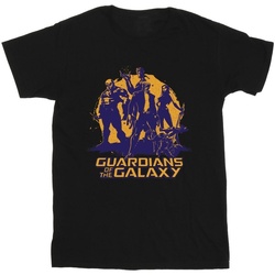 Vêtements Garçon T-shirts manches courtes Guardians Of The Galaxy Sunset Guardians Noir