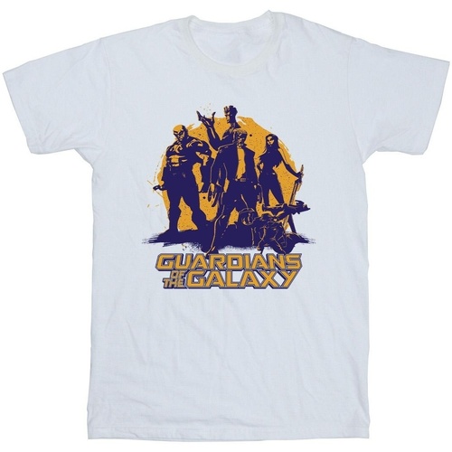 Vêtements Garçon T-shirts manches courtes Guardians Of The Galaxy Sunset Guardians Blanc
